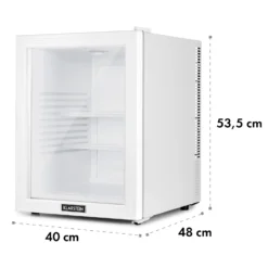 Brooklyn 42 Mini-Kühlschrank Glastür LED Ablage -Küchenzubehör Verkaufsgeschäft 10035227 yy 0009 dimensions