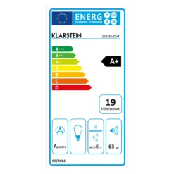 Full House 2.0 DownAir System Induktionsherd Dunstabzugshaube 271 M³/h -Küchenzubehör Verkaufsgeschäft 10035259 energy label
