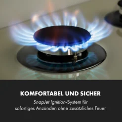 Victoria 4 Zonen Gaskochfeld 4-flammig Sabaf-Brenner Glaskeramik -Küchenzubehör Verkaufsgeschäft 10035270 de 0005 logo