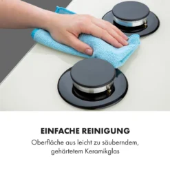 Victoria 4 Zonen Gaskochfeld 4-flammig Sabaf-Brenner Glaskeramik -Küchenzubehör Verkaufsgeschäft 10035270 de 0009 logo