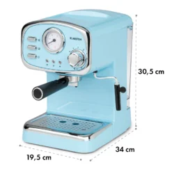 Espressionata Gusto Espressomaschine 1100W 15 Bar Druck -Küchenzubehör Verkaufsgeschäft 10035377 yy 0009 logo Klarstein Espressionata Gusto Espressomaschine