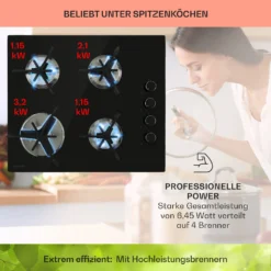 Trifecta 4 Gaskochfeld 4-flammig Triangle-Brenner Glaskeramik -Küchenzubehör Verkaufsgeschäft 10035469 de 0003 usp