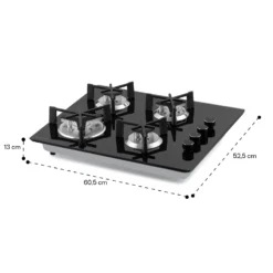 Trifecta 4 Gaskochfeld 4-flammig Triangle-Brenner Glaskeramik -Küchenzubehör Verkaufsgeschäft 10035469 yy 0011 dimensions