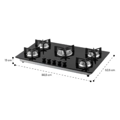 Trifecta 5 Gaskochfeld 5-flammig Triangle-Brenner Glaskeramik 17 Trifecta 5 Gaskochfeld 5-flammig Triangle-Brenner Glaskeramik -Küchenzubehör Verkaufsgeschäft 10035470 yy 0011 dimensions