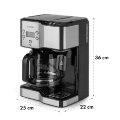 Caldetto Kaffeemaschine 1900W Heißwasserspender -Küchenzubehör Verkaufsgeschäft 10035476 yy 0008 logo Klarstein Caldetto Kaffeemaschine schwarz