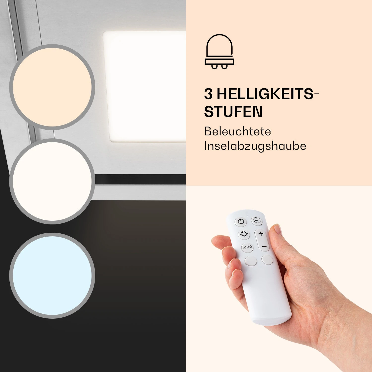 Remy Brilliant Edition Inselhaube 90cm 609 M³/h EEK A LED Glas 3 Remy Brilliant Edition Inselhaube 90cm 609 M³/h EEK A LED Glas – Bild 3