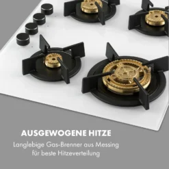 Goldflame 4 Gaskochfeld 4-flammig Messing-Brenner Glaskeramik -Küchenzubehör Verkaufsgeschäft 10035499 de 0003 logo