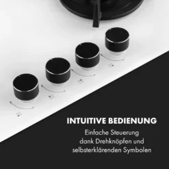 Goldflame 4 Gaskochfeld 4-flammig Messing-Brenner Glaskeramik -Küchenzubehör Verkaufsgeschäft 10035499 de 0004 logo