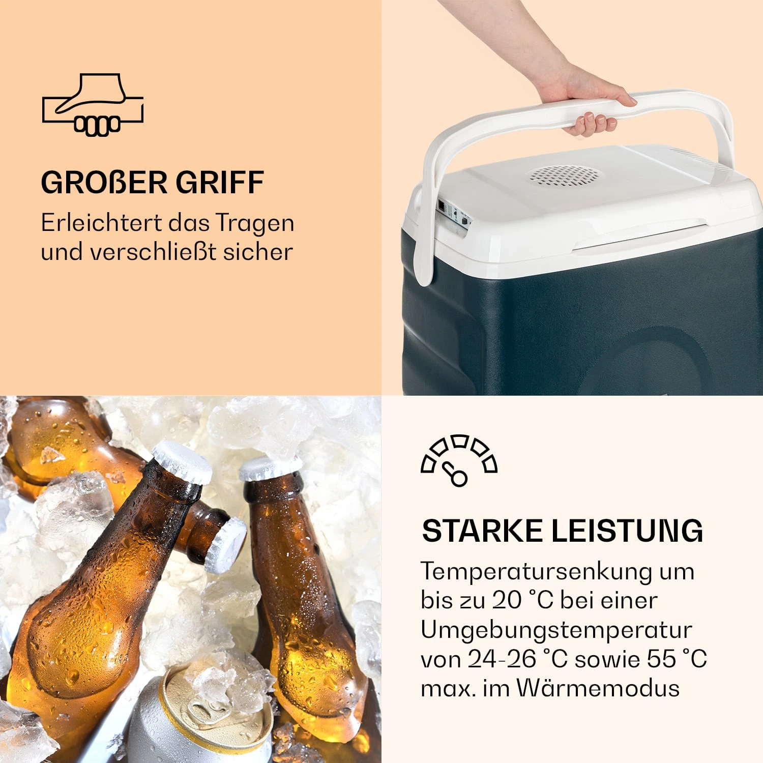 BeerBelly 29 Elektrische Kühlbox Kalt & Warm USB-Port ECO-Modus 5 BeerBelly 29 Elektrische Kühlbox Kalt & Warm USB-Port ECO-Modus – Bild 5