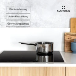 Virtuosa 4 Prime Einbaukochfeld 4 Zonen 6500W Glaskeramik Edelstahlrahmen -Küchenzubehör Verkaufsgeschäft 10035551 de 0006 usp