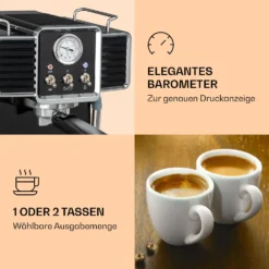 Gusto Classico Espressomaker 1350 Watt 20 Bar Druck 1,5 Liter 11 Gusto Classico Espressomaker 1350 Watt 20 Bar Druck 1,5 Liter -Küchenzubehör Verkaufsgeschäft 10035564 de 0004 logo