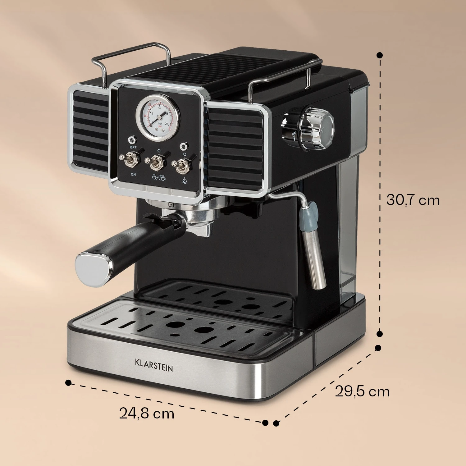 Gusto Classico Espressomaker 1350 Watt 20 Bar Druck 1,5 Liter 8 Gusto Classico Espressomaker 1350 Watt 20 Bar Druck 1,5 Liter – Bild 8