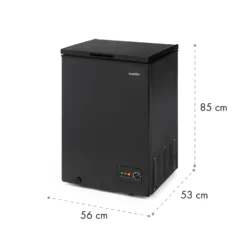 Iceblokk 100 Gefriertruhe Gefrierschrank 100 L 75 W -Küchenzubehör Verkaufsgeschäft 10035587 yy 0008 logo Klarstein Iceblokk 100 Black
