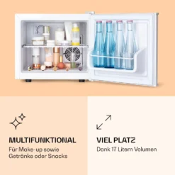 Pretty Cool Make-Up-Kühlschrank Flamingo 17 Liter 50 Watt 1 Boden -Küchenzubehör Verkaufsgeschäft 10035626 de 0003 logo