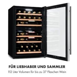 Vinamour 37 Duo Weinkühlschrank 2 Kühlzonen 112 Liter 37 Flaschen -Küchenzubehör Verkaufsgeschäft 10035663 de 0003 logo