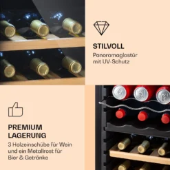 Bovella 18 Duo+ Zweizonen-Weinkühlschrank 50l 18 Fl. Glastür -Küchenzubehör Verkaufsgeschäft 10035696 de 0006 logo