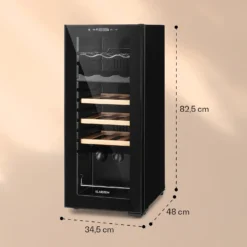 Bovella 18 Duo+ Zweizonen-Weinkühlschrank 50l 18 Fl. Glastür -Küchenzubehör Verkaufsgeschäft 10035696 yy 0007 logo