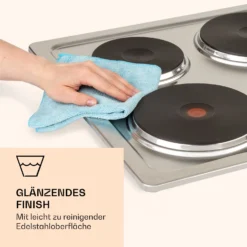 Appetito 4 Elektrokochfeld 4 Platten 6 Stufen 5500 Watt Edelstahl 11 Appetito 4 Elektrokochfeld 4 Platten 6 Stufen 5500 Watt Edelstahl -Küchenzubehör Verkaufsgeschäft 10035702 de 0005 logo