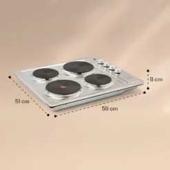 Appetito 4 Elektrokochfeld 4 Platten 6 Stufen 5500 Watt Edelstahl 13 Appetito 4 Elektrokochfeld 4 Platten 6 Stufen 5500 Watt Edelstahl -Küchenzubehör Verkaufsgeschäft 10035702 yy 0007 logo