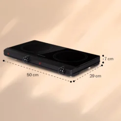 Cookbuddy Doppel-Kochfeld 2400W 5 Leistungsstufen Glaskeramik 17 Cookbuddy Doppel-Kochfeld 2400W 5 Leistungsstufen Glaskeramik -Küchenzubehör Verkaufsgeschäft 10035705 yy 0011 dimensions