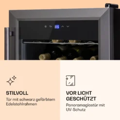 Ultimo 16 Uno Weinkühlschrank 42l Touch-Bedienfeld 16 Flaschen 5-18°C -Küchenzubehör Verkaufsgeschäft 10035777 de 0004 logo