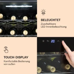 Ultimo 16 Uno Weinkühlschrank 42l Touch-Bedienfeld 16 Flaschen 5-18°C -Küchenzubehör Verkaufsgeschäft 10035777 de 0005 logo