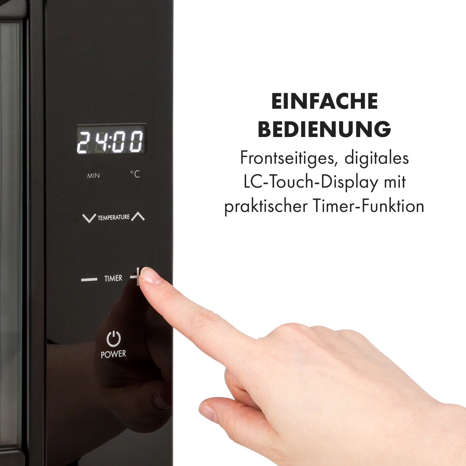 Mega Jerky Dörrautomat 650W 50-80°C LC-Touch-Display Timer 3 Mega Jerky Dörrautomat 650W 50-80°C LC-Touch-Display Timer – Bild 3