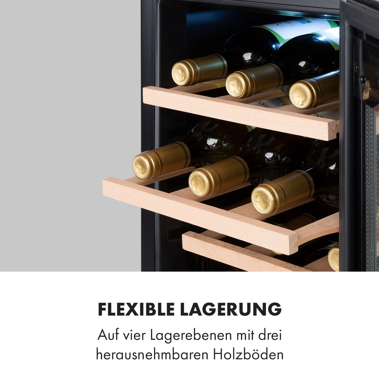 Reserva 12 Uno Weinkühlschrank 12 Flaschen 31 Liter Edelstahl 7 Reserva 12 Uno Weinkühlschrank 12 Flaschen 31 Liter Edelstahl – Bild 7