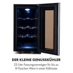 Reserva 8 Slim Uno Weinkühlschrank 8 Flaschen 23 Liter Edelstahl 11 Reserva 8 Slim Uno Weinkühlschrank 8 Flaschen 23 Liter Edelstahl -Küchenzubehör Verkaufsgeschäft 10035861 de 0003 logo