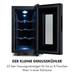 Bellevin 8 Uno Weinkühlschrank 23 Liter 11-18 °C LED Touch SingleZone -Küchenzubehör Verkaufsgeschäft 10035862 de 0003 logo