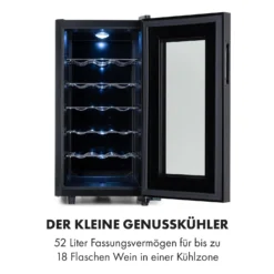 Bellevin 18 Uno Weinkühlschrank 50 Liter 11-18 °C LED Touch SingleZone -Küchenzubehör Verkaufsgeschäft 10035863 de 0003 logo