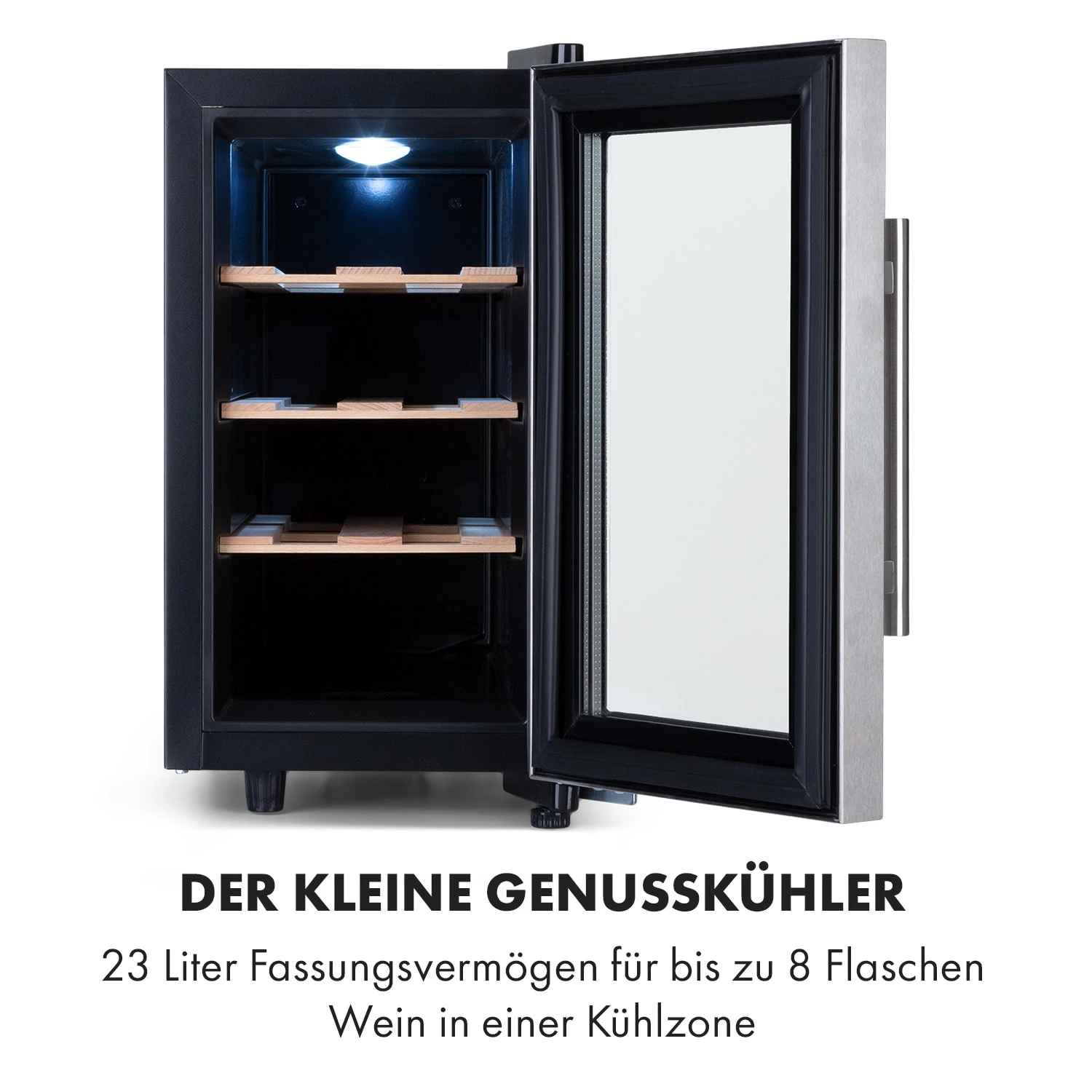 Reserva 8 Uno Weinkühlschrank 23 Ltr 8 Fl 11-18 °C 26 DB Edelstahl 3 Reserva 8 Uno Weinkühlschrank 23 Ltr 8 Fl 11-18 °C 26 DB Edelstahl – Bild 3
