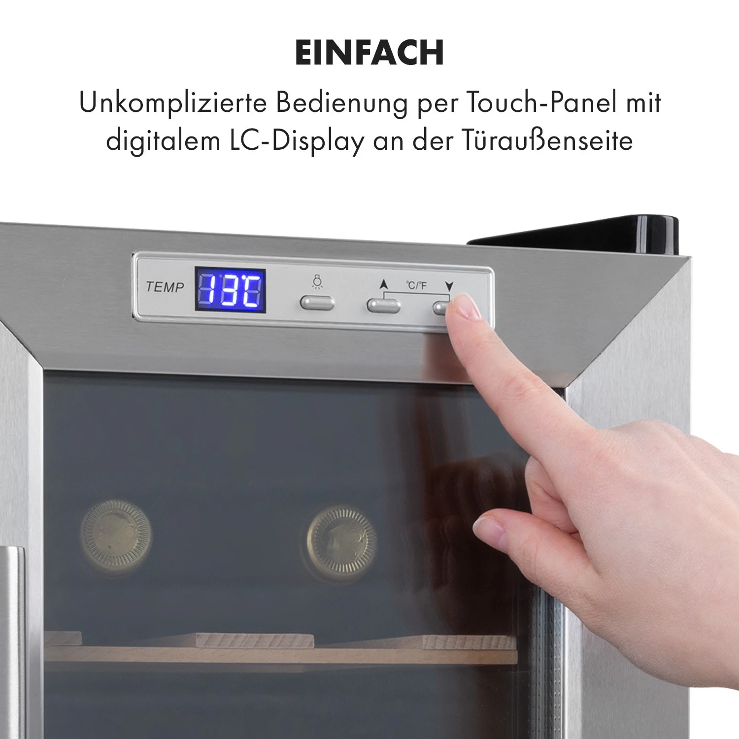 Reserva 8 Uno Weinkühlschrank 23 Ltr 8 Fl 11-18 °C 26 DB Edelstahl 4 Reserva 8 Uno Weinkühlschrank 23 Ltr 8 Fl 11-18 °C 26 DB Edelstahl – Bild 4