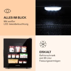 IceAge 36 Gefrierschrank 36 Liter EEK E 2 Etagen Thermostat Glasfront -Küchenzubehör Verkaufsgeschäft 10036065 de 0003 logo