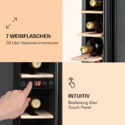 Vinovilla 7 Built-in Uno Einbau-Weinkühlschrank Glas Edelstahl -Küchenzubehör Verkaufsgeschäft 10036179 de 0004 logo