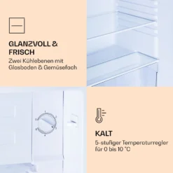CoolArt 79L Kühl-Gefrier-Kombination EEK F Gefrierfach 9l Designtür 11 CoolArt 79L Kühl-Gefrier-Kombination EEK F Gefrierfach 9l Designtür -Küchenzubehör Verkaufsgeschäft 10036184 de 0005 logo