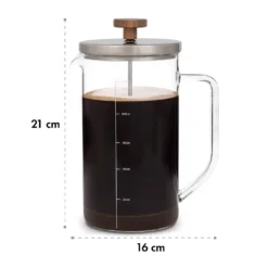 Glaswerk Ristretto French Press 1 Liter Borosilikatglas Edelstahl Walnussholz 15 Glaswerk Ristretto French Press 1 Liter Borosilikatglas Edelstahl Walnussholz -Küchenzubehör Verkaufsgeschäft 10036368 yy 0008 logo