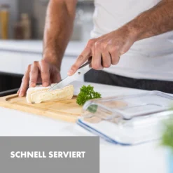 Glaswerk Hermatige Aufschnittbox Mit Glasdeckel Borosilikatglas Bambus Schneidebrett -Küchenzubehör Verkaufsgeschäft 10036378 de 0004 logo