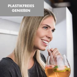 Glaswerk Frezzeria Glasstrohhalme 7 Stück 0,8 X 15 Cm (ØxH) Holzhalterung Bürste 8 Glaswerk Frezzeria Glasstrohhalme 7 Stück 0,8 X 15 Cm (ØxH) Holzhalterung Bürste -Küchenzubehör Verkaufsgeschäft 10036379 de 0003 logo