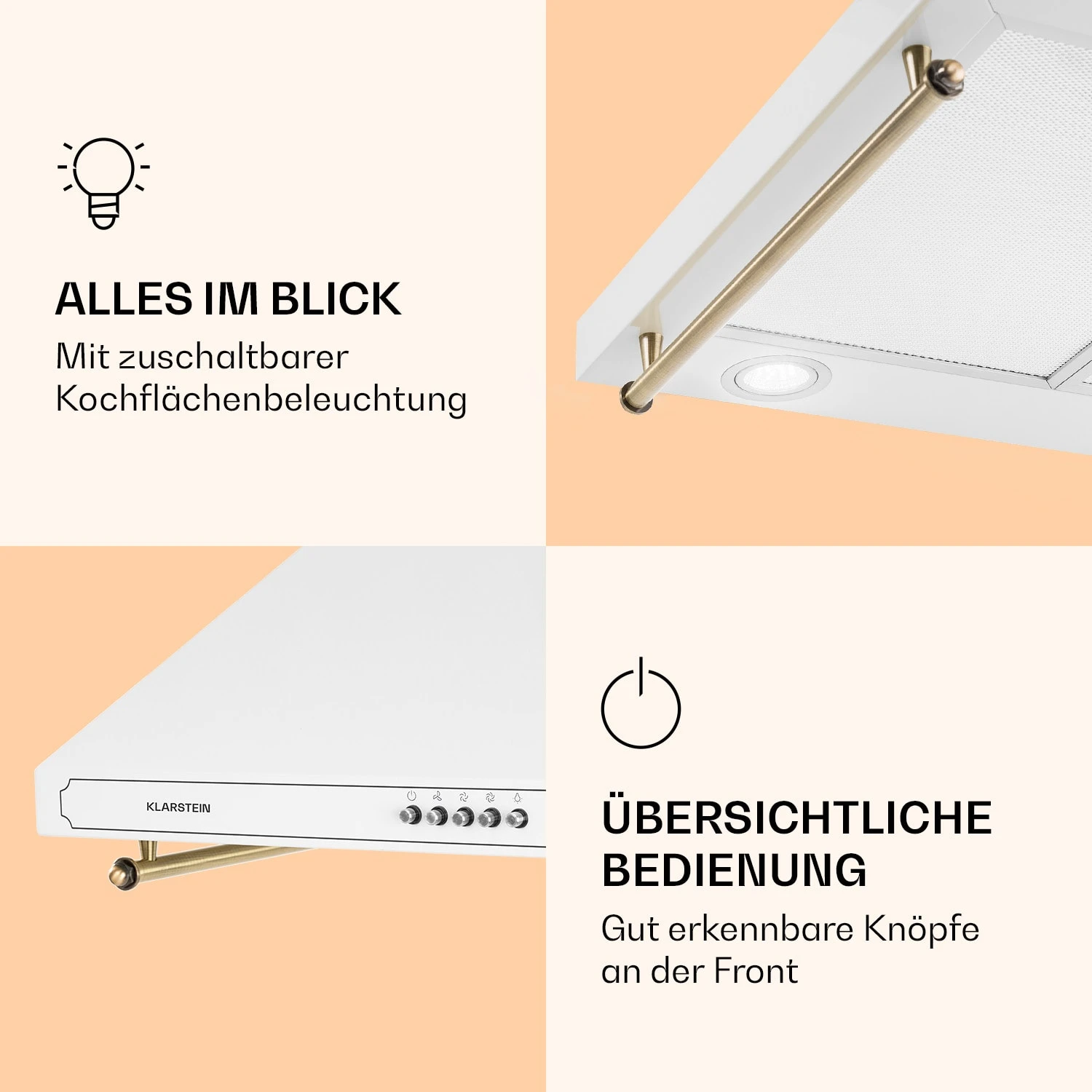 Victoria Dunstabzugshaube 60cm Retro-Design 644,5m³/h 2 LED-Lampen 4 Victoria Dunstabzugshaube 60cm Retro-Design 644,5m³/h 2 LED-Lampen – Bild 4