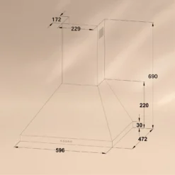 Victoria Dunstabzugshaube 60cm Retro-Design 644,5m³/h 2 LED-Lampen 12 Victoria Dunstabzugshaube 60cm Retro-Design 644,5m³/h 2 LED-Lampen -Küchenzubehör Verkaufsgeschäft 10036449 de 0006 logo