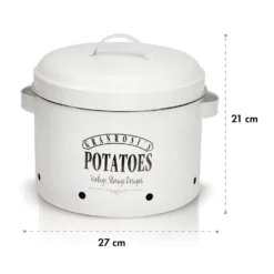 Idaho Kartoffeltopf Emaille-Stahlblech Ca. 27 X 21 X 23,5 Cm Rostfrei -Küchenzubehör Verkaufsgeschäft 10037449 yy 0006 logo