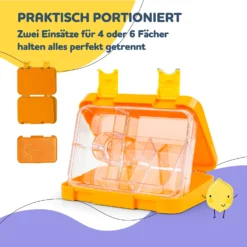 Schmatzfatz Junior Lunchbox 6 Fächer 21,3 X 15 X 4,5 Cm (BxHxT) -Küchenzubehör Verkaufsgeschäft 10037943 de 0004 usp