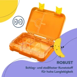 Schmatzfatz Junior Lunchbox 6 Fächer 21,3 X 15 X 4,5 Cm (BxHxT) -Küchenzubehör Verkaufsgeschäft 10037943 de 0006 usp