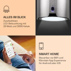 Skyfall Smart Inselabzugshaube Ø45cm Umluft 402m³/h LED -Küchenzubehör Verkaufsgeschäft 10037973 de 0003 logo