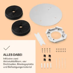 Skyfall Smart Inselabzugshaube Ø45cm Umluft 402m³/h LED -Küchenzubehör Verkaufsgeschäft 10037973 de 0006 logo