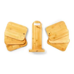 6er-Set Bambus-Frühstücksbrett Mit Ständer 22 X 0,9 X 16 Cm (BxHxT) Pflegeleicht -Küchenzubehör Verkaufsgeschäft 10038024 yy 0006 logo