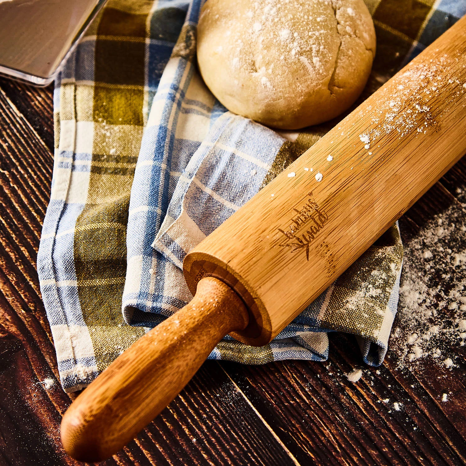 Nudelholz 100 % Bambus 43 X 5 Cm (LxØ) Glatte Oberfläche Bambus 3 Nudelholz 100 % Bambus 43 X 5 Cm (LxØ) Glatte Oberfläche Bambus – Bild 3