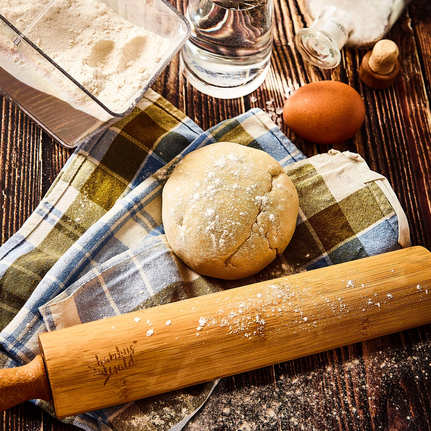 Nudelholz 100 % Bambus 43 X 5 Cm (LxØ) Glatte Oberfläche Bambus 4 Nudelholz 100 % Bambus 43 X 5 Cm (LxØ) Glatte Oberfläche Bambus – Bild 4