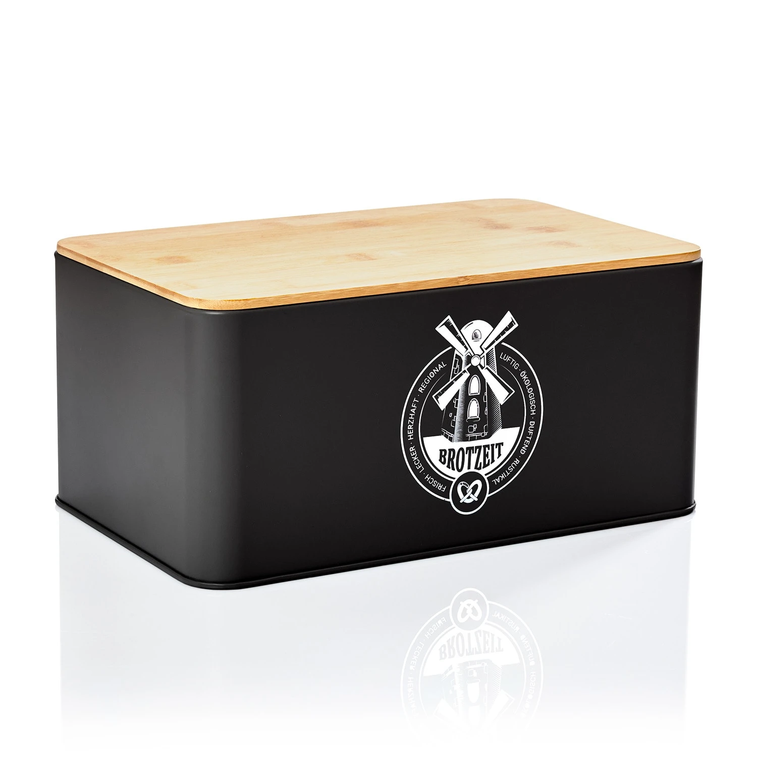 Stigby 2-in-1 Brotkasten Mit Schneidebrett Metallblech Bambus 1 Stigby 2-in-1 Brotkasten Mit Schneidebrett Metallblech Bambus